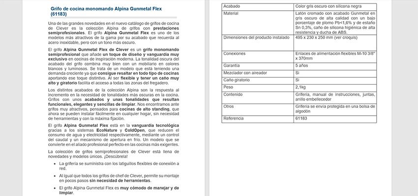 Ficha Grifo Clever 2021