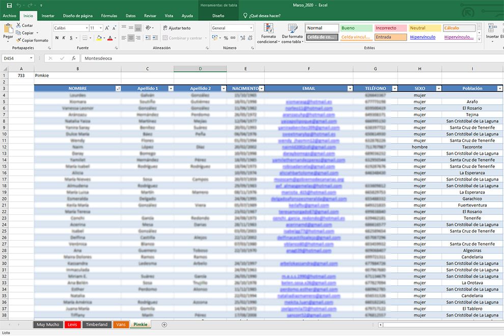 Bases de Datos con leads para información comercial